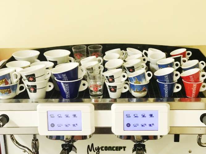 cup warmer of the epresso machine 